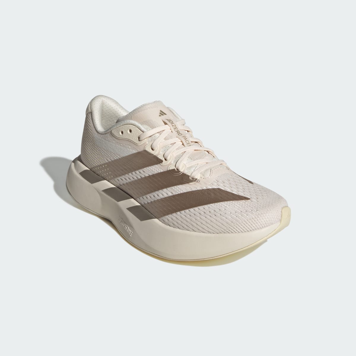 adidas Women's Adizero Pacer Shoes - Wonder White / Cyber Metallic / Warm Vanilla