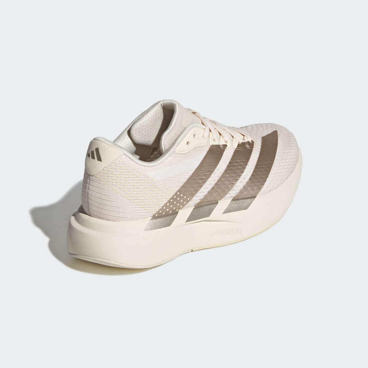 adidas Women's Adizero Pacer Shoes - Wonder White / Cyber Metallic / Warm Vanilla
