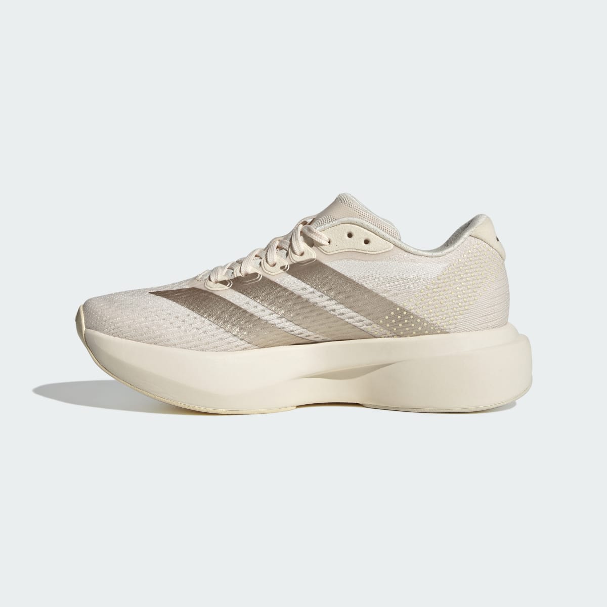 adidas Women's Adizero Pacer Shoes - Wonder White / Cyber Metallic / Warm Vanilla