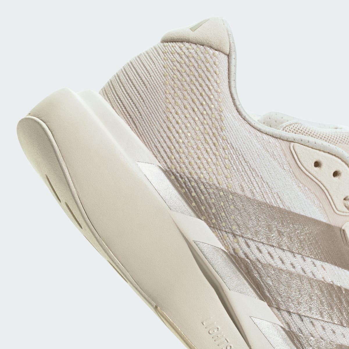 adidas Women's Adizero Pacer Shoes - Wonder White / Cyber Metallic / Warm Vanilla