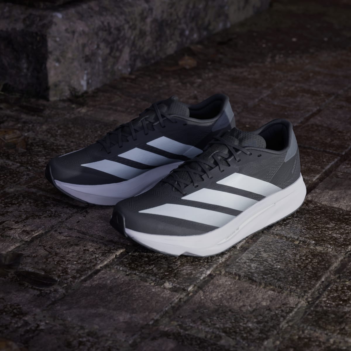 adidas Men's Adizero SL 2 Shoes - Core Black / Cloud White / Grey Five