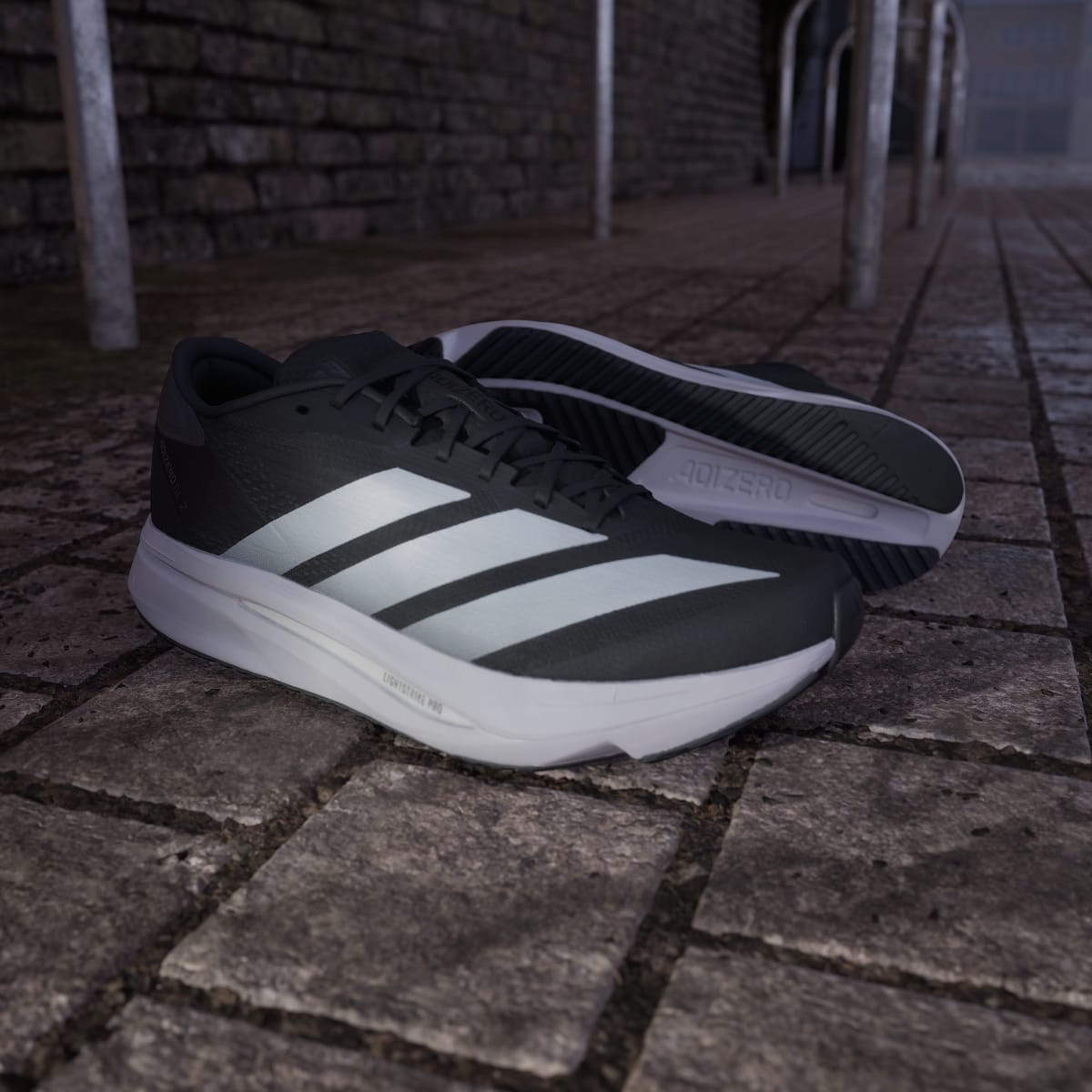 adidas Men's Adizero SL 2 Shoes - Core Black / Cloud White / Grey Five
