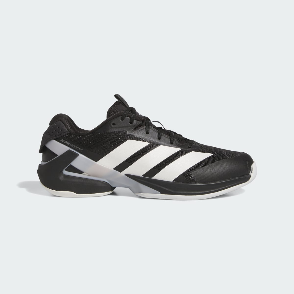 adidas Men's Adizero Ubersonic 5 Tennis Shoes - Core Black / Zero Metalic / Silver Metallic