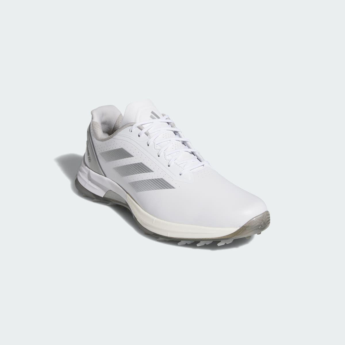 adidas Men's Adizero ZG Spikeless Golf Shoes - Cloud White / Grey Three / Silver Metallic