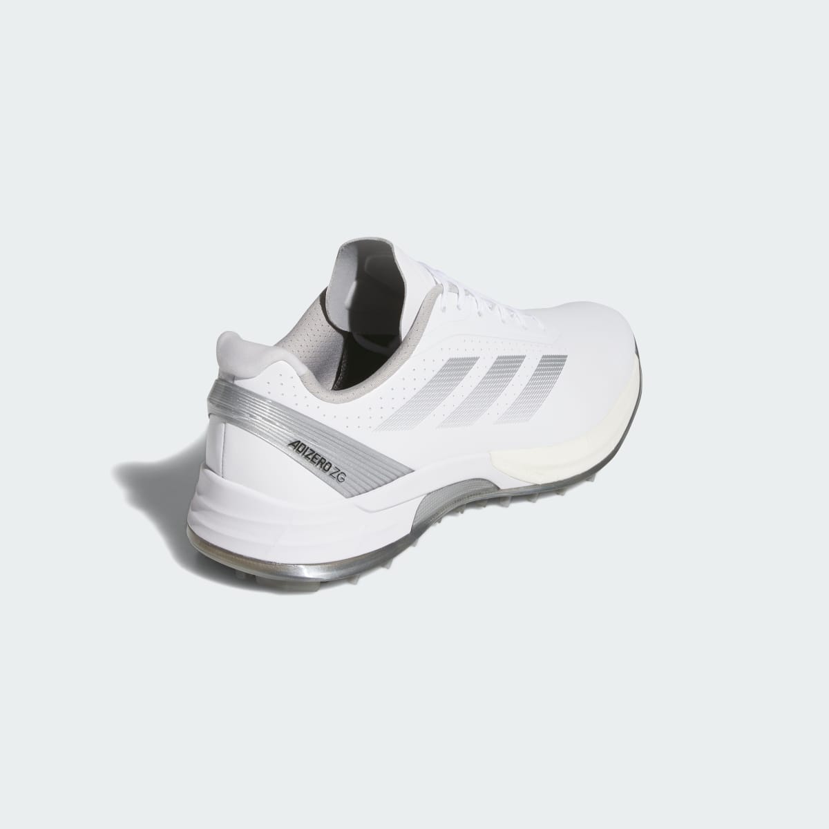 adidas Men's Adizero ZG Spikeless Golf Shoes - Cloud White / Grey Three / Silver Metallic