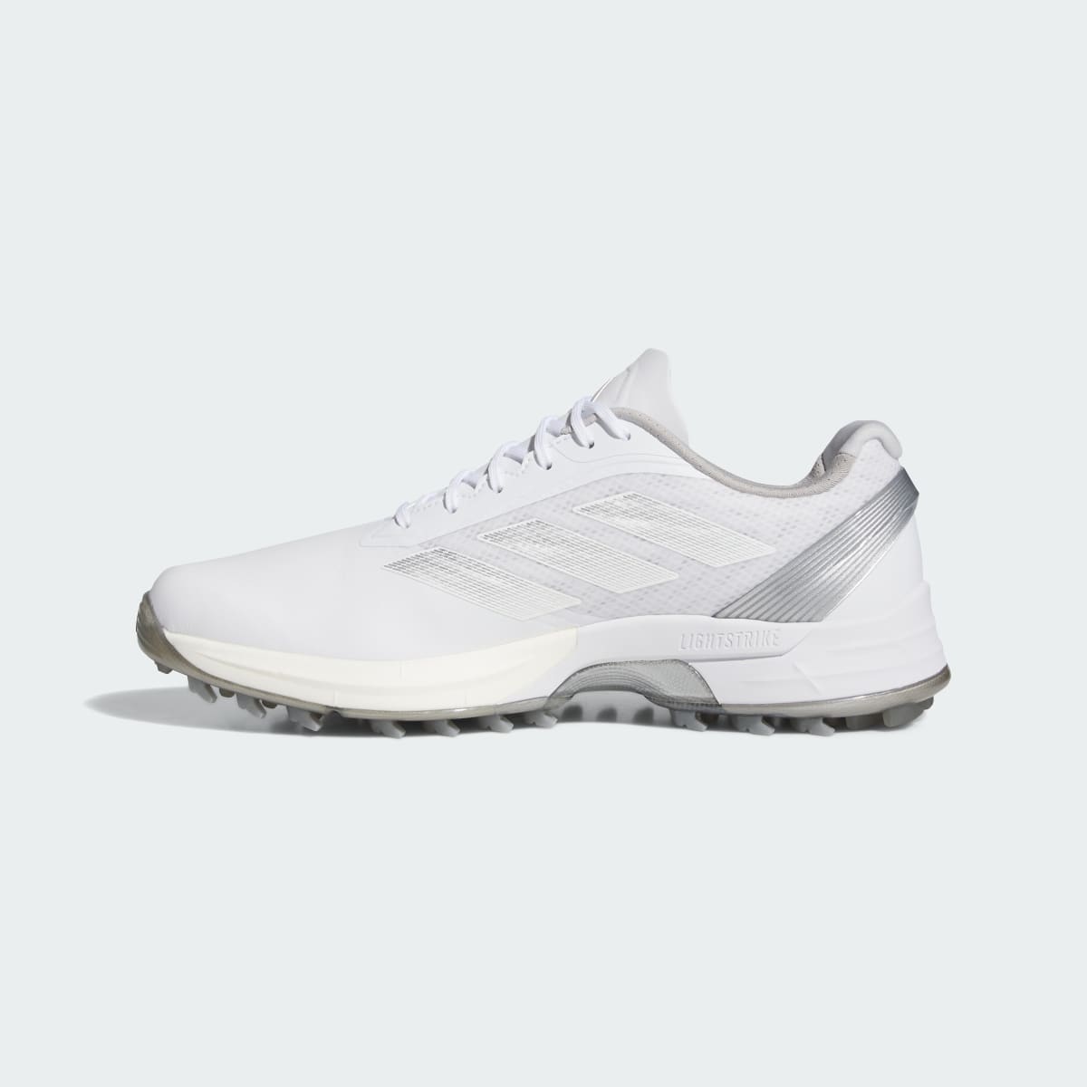 adidas Men's Adizero ZG Spikeless Golf Shoes - Cloud White / Grey Three / Silver Metallic