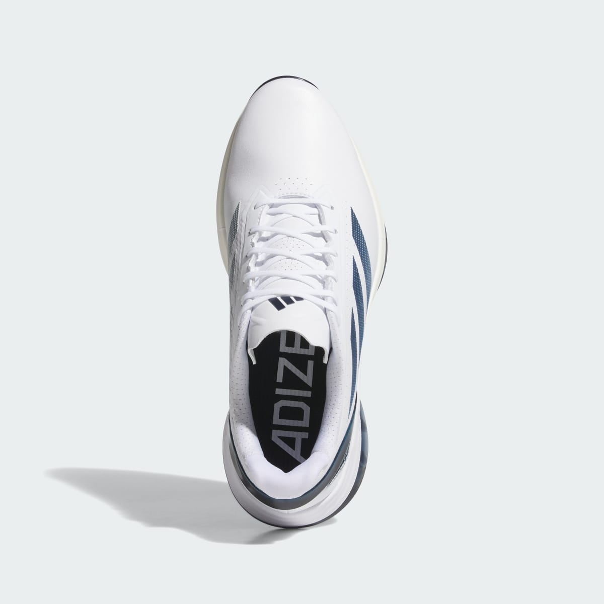 adidas Men's Adizero ZG Spikeless Golf Shoes - Cloud White / Collegiate Navy / Zero Metalic