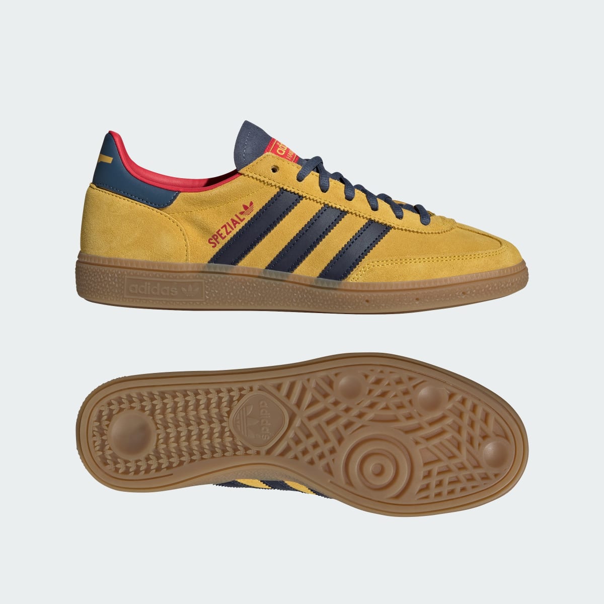 adidas Men's Arsenal FC Handball Spezial Shoes - Hazy Yellow / Collegiate Navy / Preloved Ink