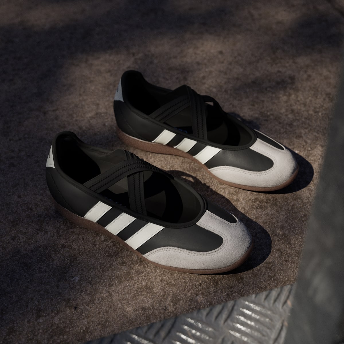 adidas Women's Barreda Mary Jane Shoes - Core Black / Core White / Gum