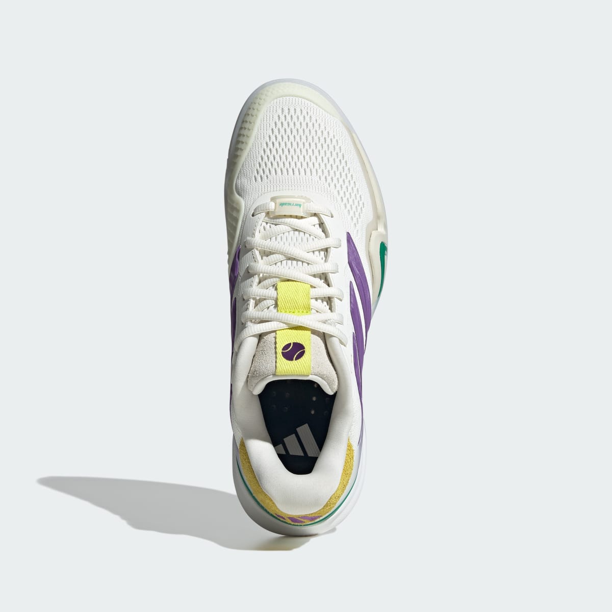 adidas Men's Barricade 14 Tennis Shoes - Off White / Active Purple / Cloud White