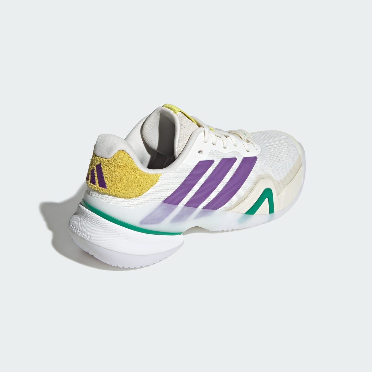 adidas Men's Barricade 14 Tennis Shoes - Off White / Active Purple / Cloud White