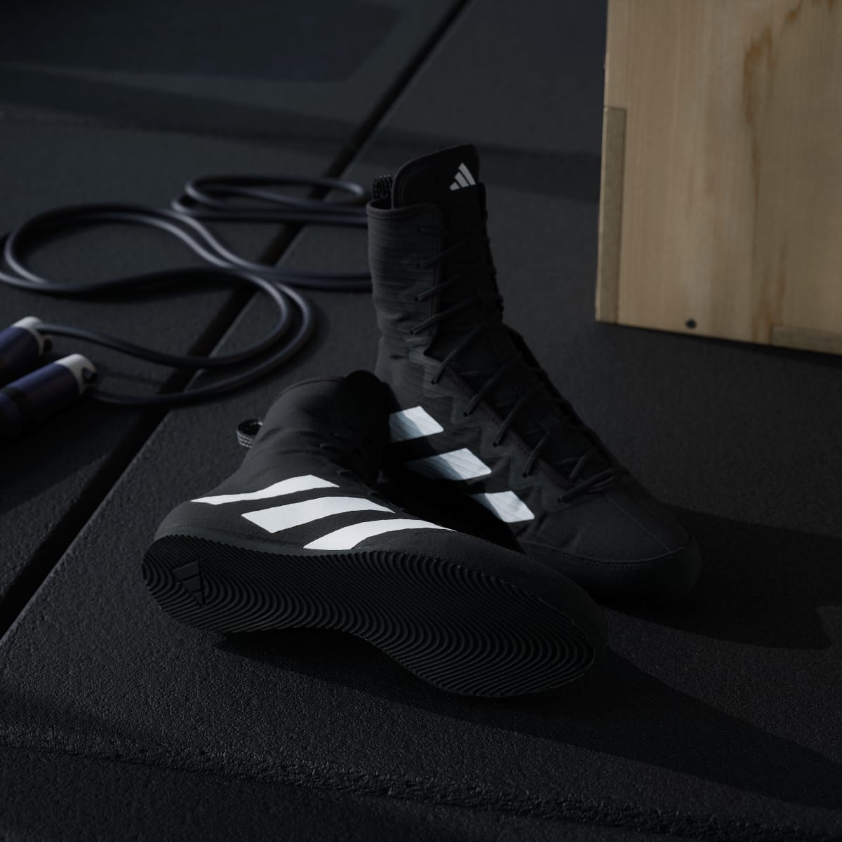 adidas Women's Box Hog 4 Shoes - Core Black / Cloud White / Core Black