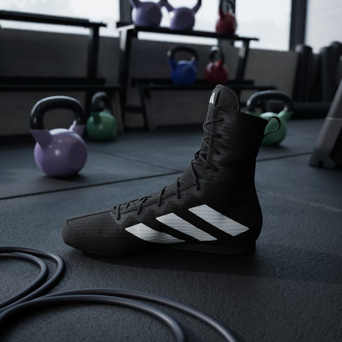 adidas Women's Box Hog 4 Shoes - Core Black / Cloud White / Core Black