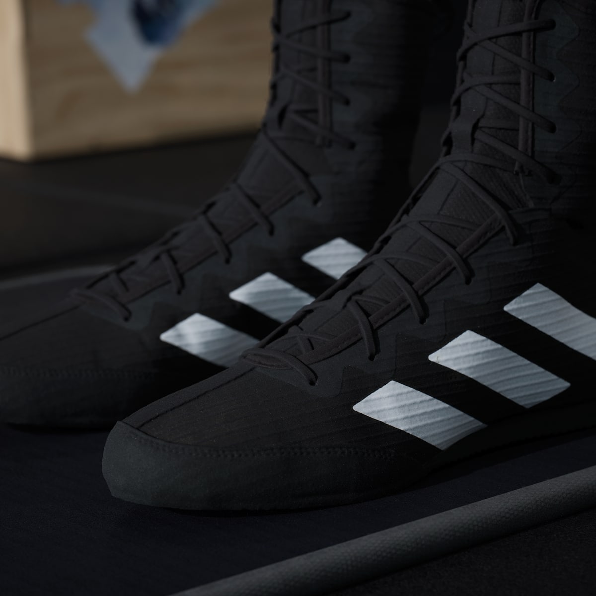 adidas Women's Box Hog 4 Shoes - Core Black / Cloud White / Core Black