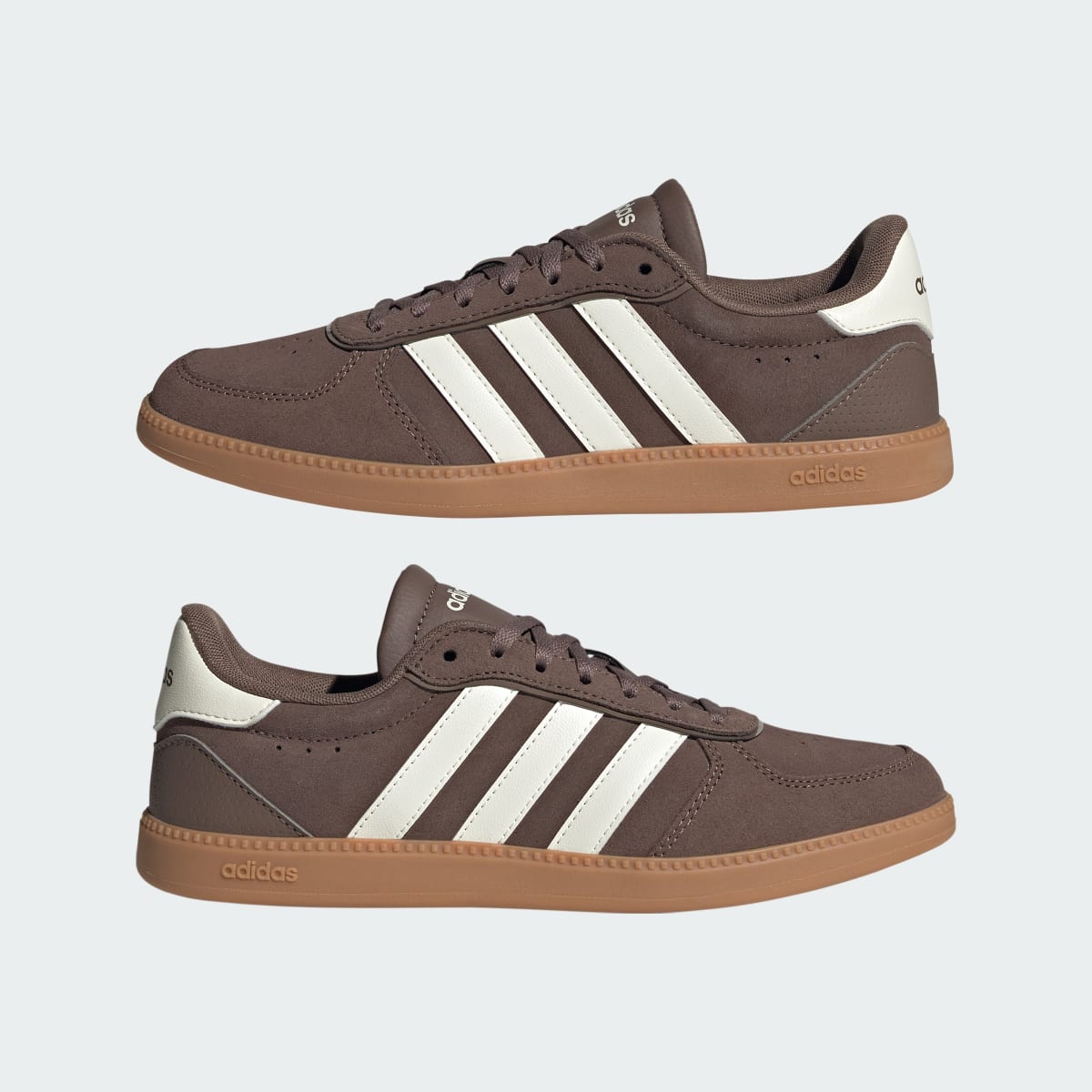 adidas Women's Breaknet Sleek Shoes - Earth Strata / Off White / Gum