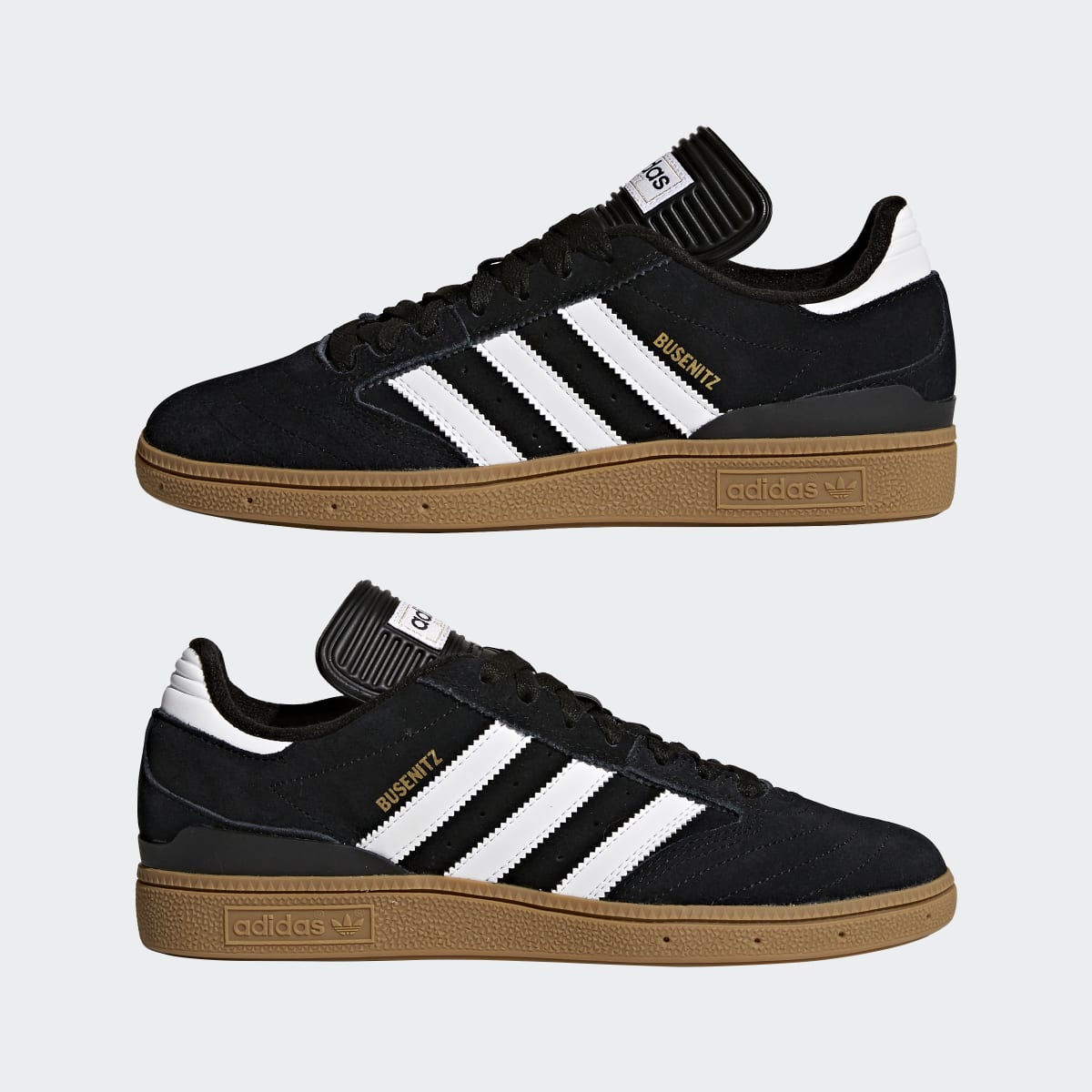 adidas Women's Busenitz Pro Shoes - Core Black / Cloud White / Gold Metallic