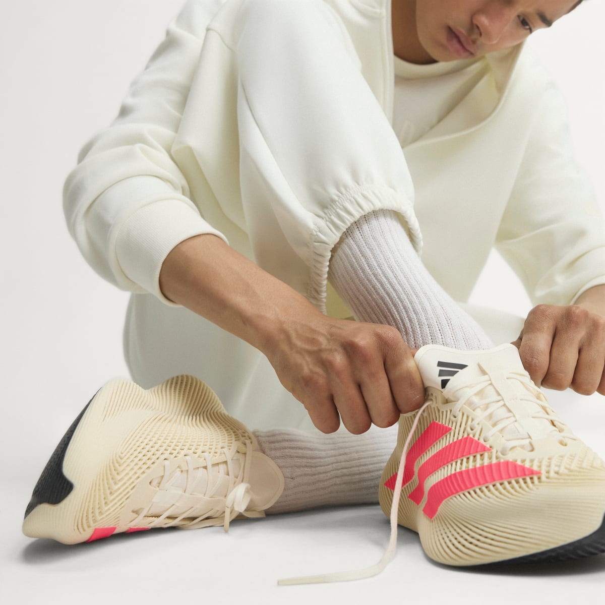 adidas Men's Climacool Laced Shoes - Off White / Solar Turbo / Core Black