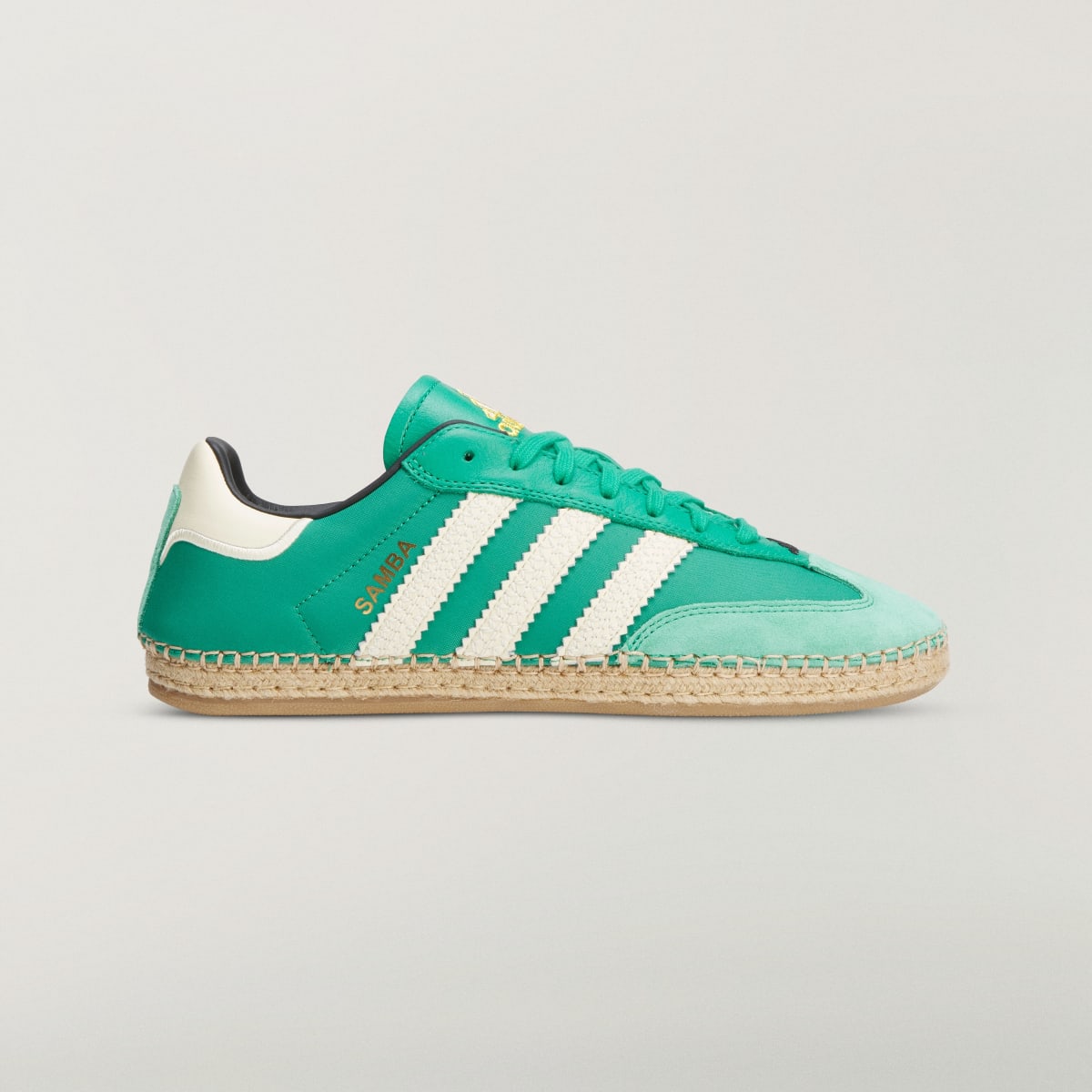 adidas Women's Clot Samba BY Edison Chen Shoes - Court Green / Warm Vanilla / Core Black