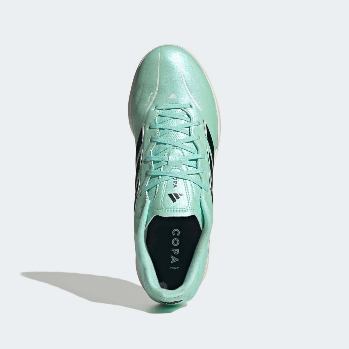 adidas Women's Copa Pure IV League Turf Soccer Cleats - Clear Mint / Core Black / Cloud White