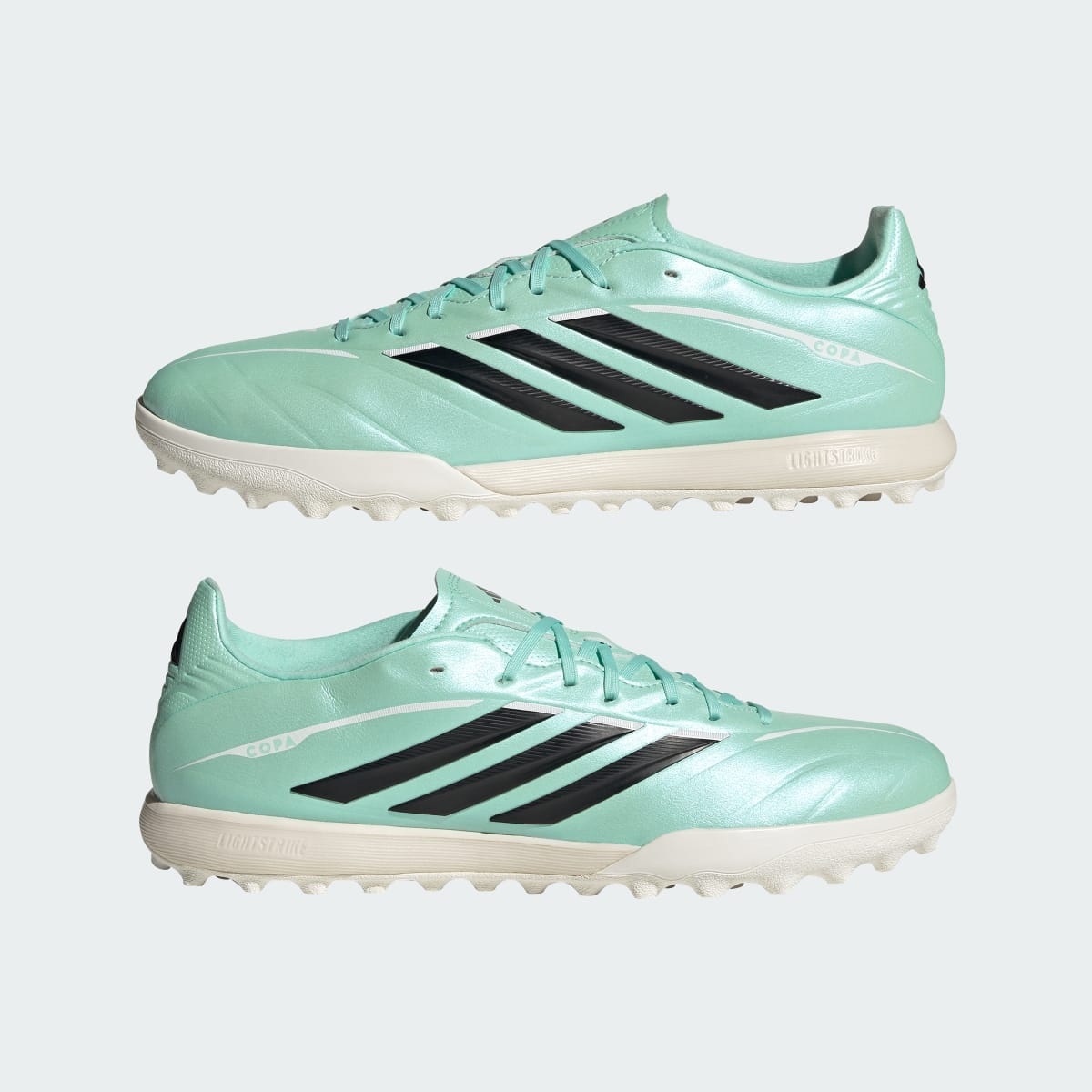 adidas Women's Copa Pure IV League Turf Soccer Cleats - Clear Mint / Core Black / Cloud White