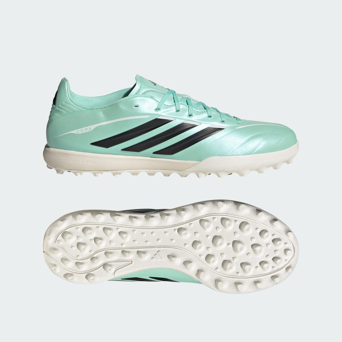 adidas Women's Copa Pure IV League Turf Soccer Cleats - Clear Mint / Core Black / Cloud White