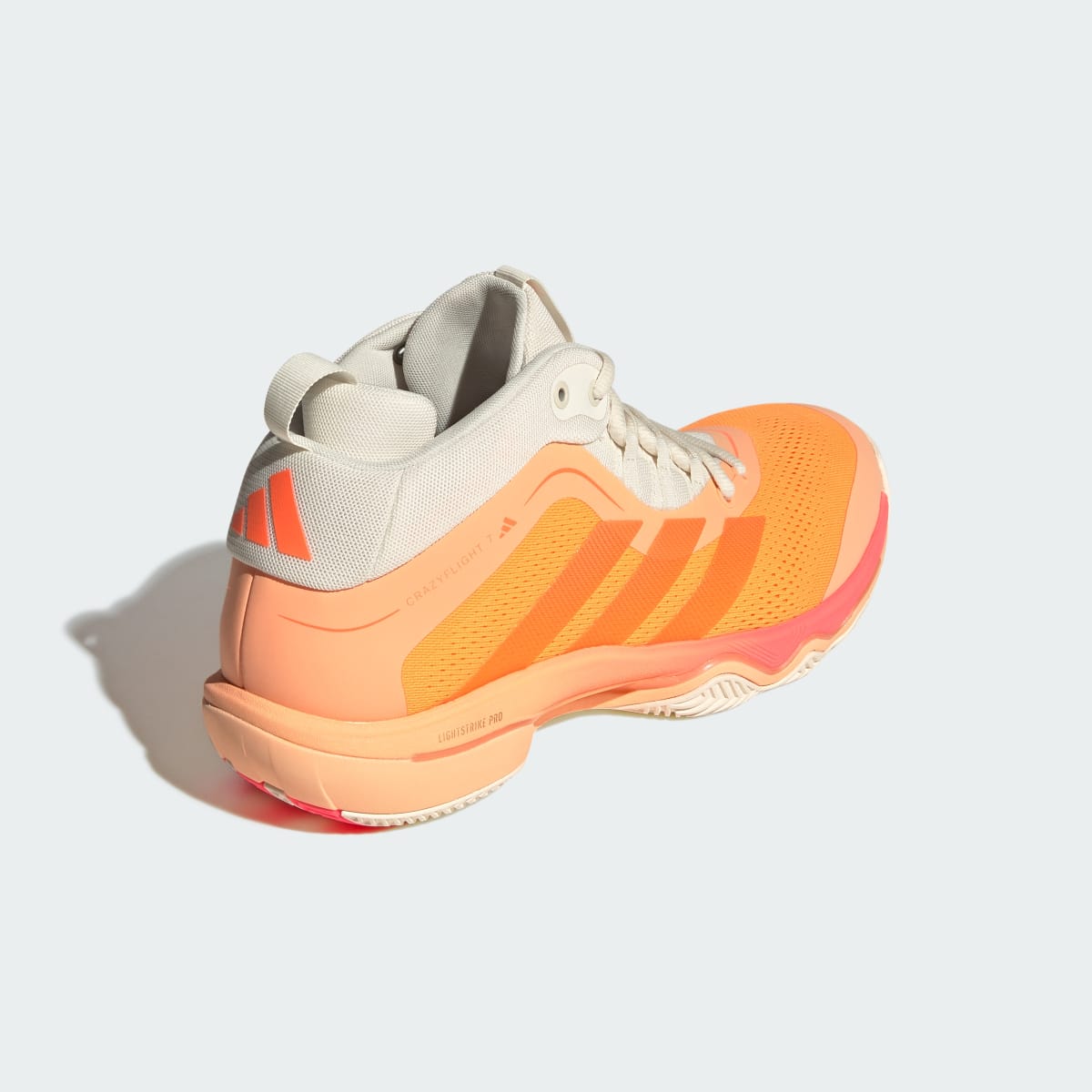 adidas Men's Crazyflight 7 Shoes - Lucid Tangerine / Lucid Orange / Off White