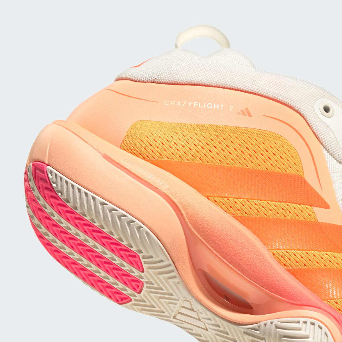 adidas Men's Crazyflight 7 Shoes - Lucid Tangerine / Lucid Orange / Off White