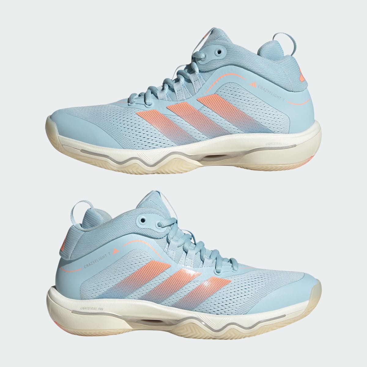 adidas Women's Crazyflight 7 Shoes - Clear Sky / Frozen Turbo / Off White