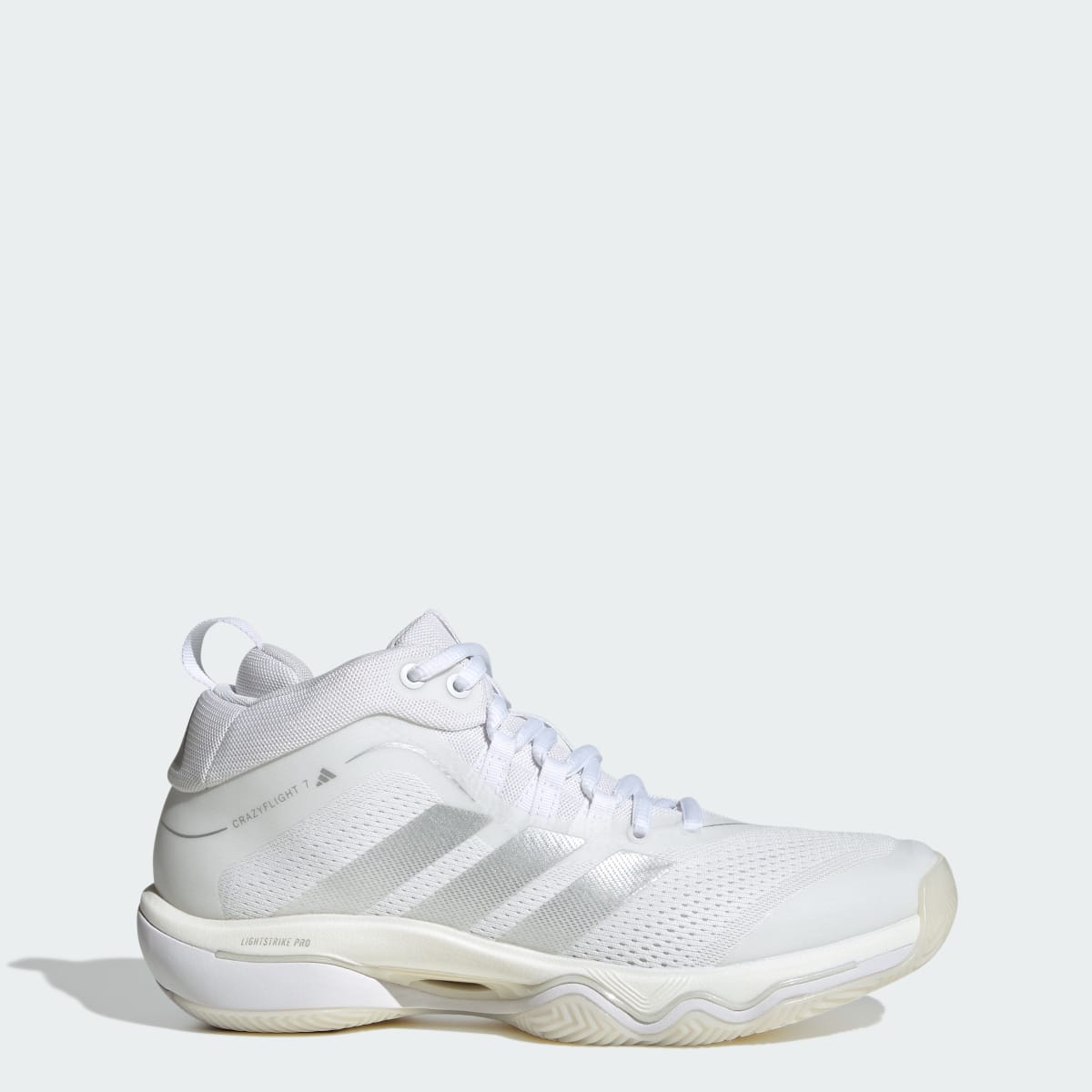 adidas Women's Crazyflight 7 Shoes - Cloud White / Silver Metallic / Cloud White