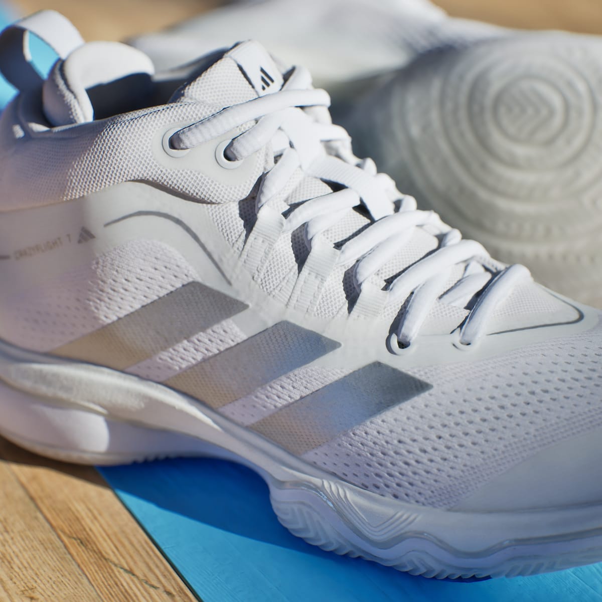 adidas Women's Crazyflight 7 Shoes - Cloud White / Silver Metallic / Cloud White