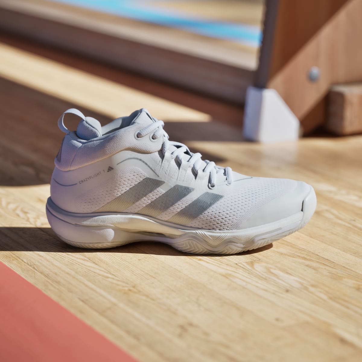 adidas Women's Crazyflight 7 Shoes - Cloud White / Silver Metallic / Cloud White