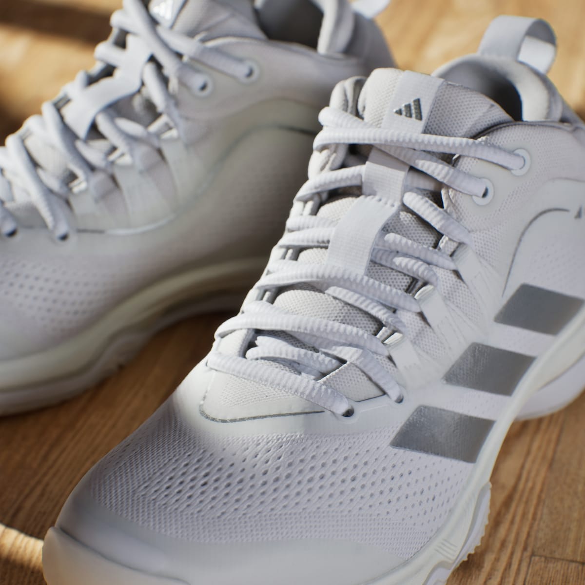 adidas Women's Crazyflight 7 Shoes - Cloud White / Silver Metallic / Cloud White