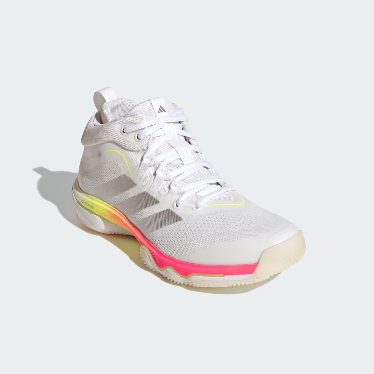 adidas Women's Crazyflight 7 Shoes - Cloud White / Tech Grey Metallic / Solar Turbo