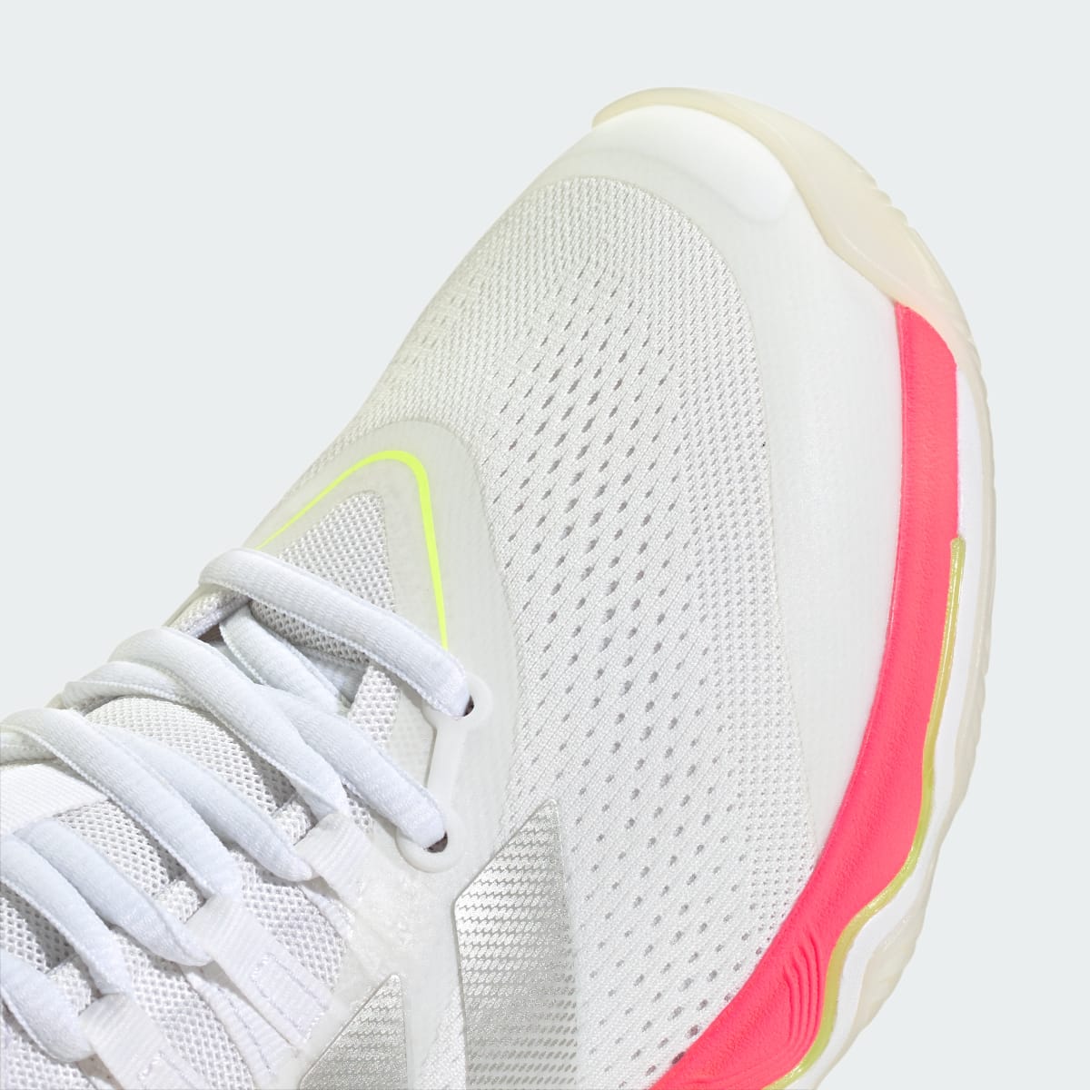 adidas Women's Crazyflight 7 Shoes - Cloud White / Tech Grey Metallic / Solar Turbo