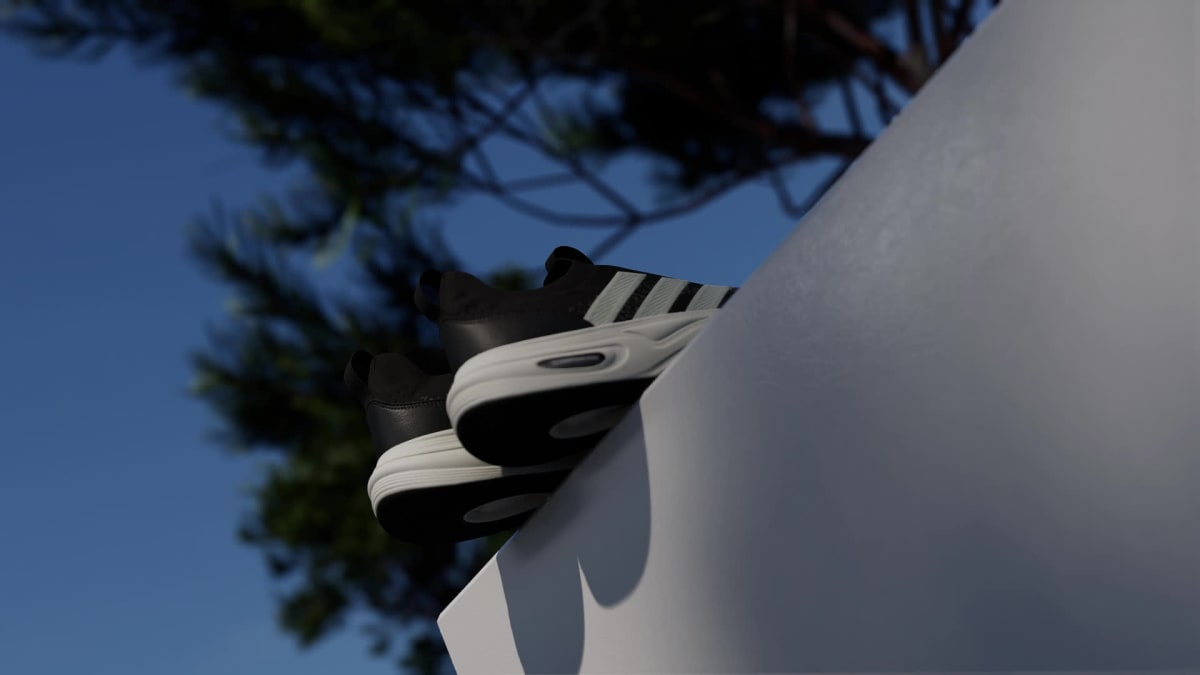 adidas Men's Cloudfoam Cuxxion Sock Shoes - Core Black / Core White / Grey Five