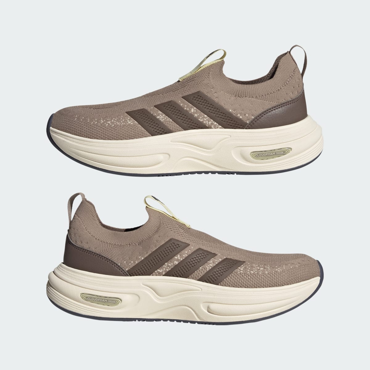 adidas Women's Cloudfoam Cuxxion Sock Shoes - Chalky Brown / Earth Strata / Crystal Linen