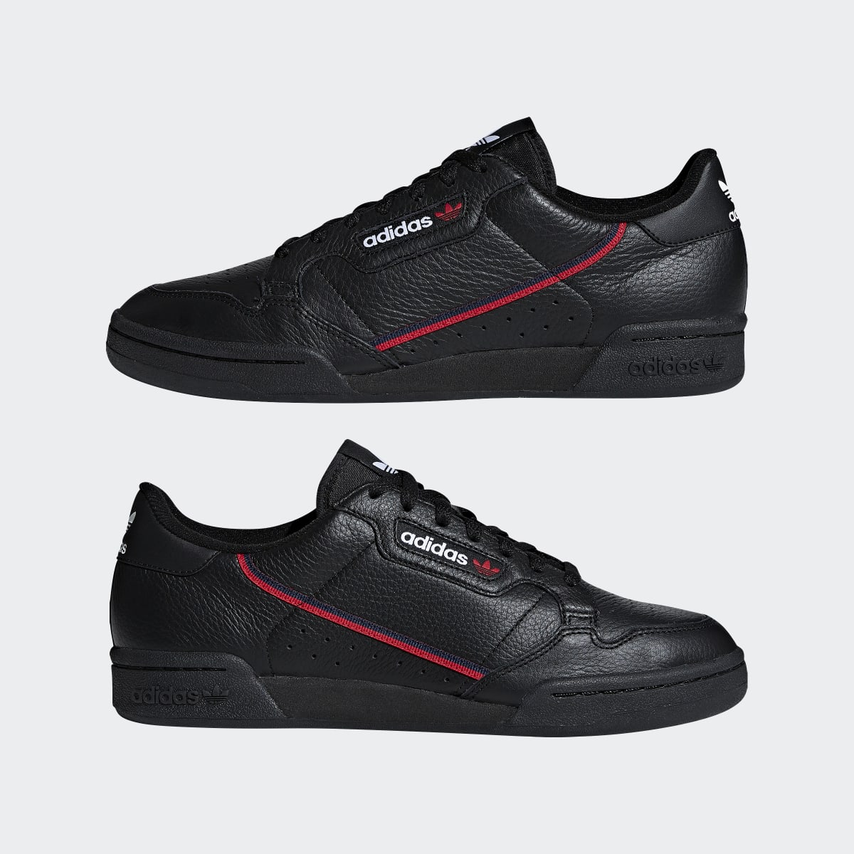 adidas Women's Continental 80 Shoes - Core Black / Scarlet / Collegiate Navy