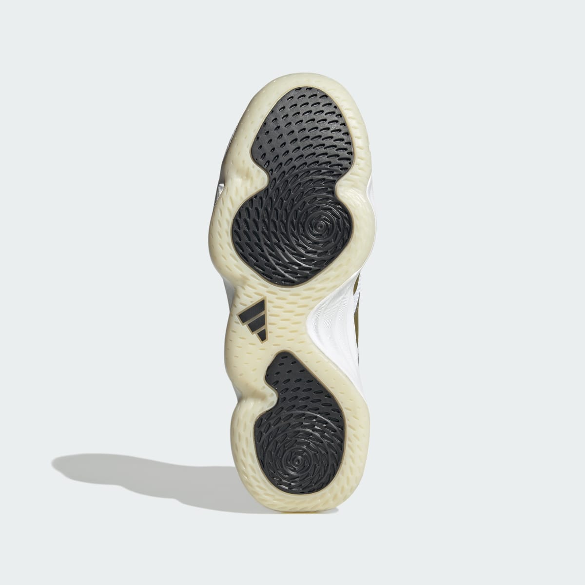 adidas Men's Court Stabil Indoor Shoes - Cloud White / Gold Metallic / Core Black