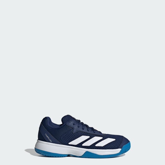 adidas Kids' Courtflash Tennis Shoes - Dark Blue / Cloud White / Bright Blue
