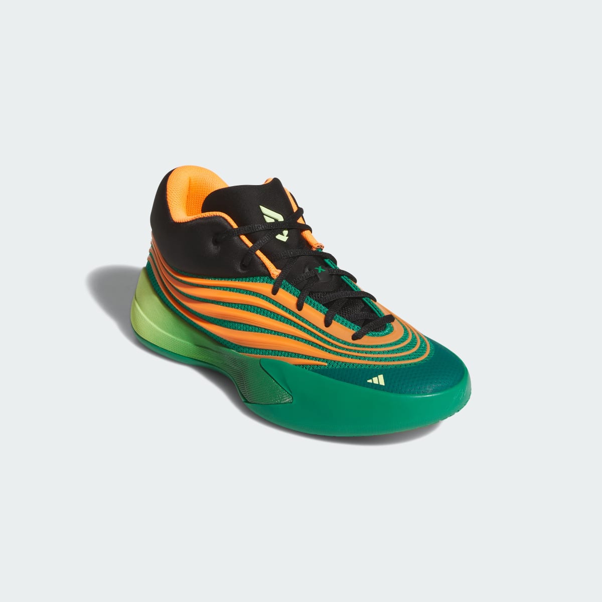 adidas Women's Dame X Shoes - Court Green / Lucid Orange / Frozen Lemon