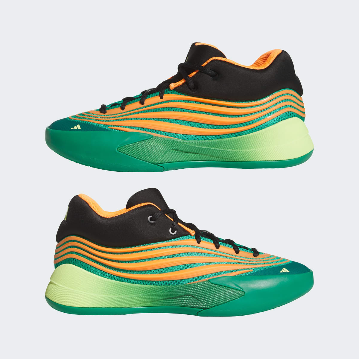 adidas Women's Dame X Shoes - Court Green / Lucid Orange / Frozen Lemon