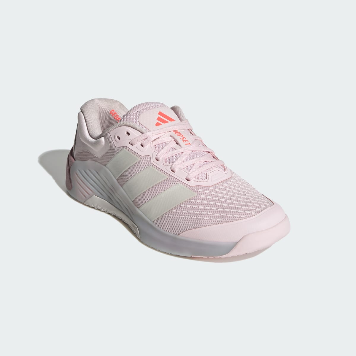 adidas Women's Dropset 4 Power Training Shoes - Distilled Pink / Zero Metalic / Solar Turbo