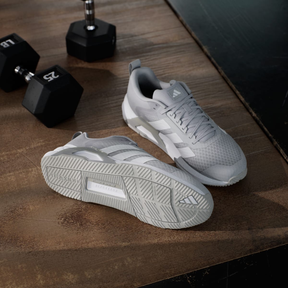 adidas Men's Dropset Control Training Shoes - Grey Two / Cloud White / Cloud White