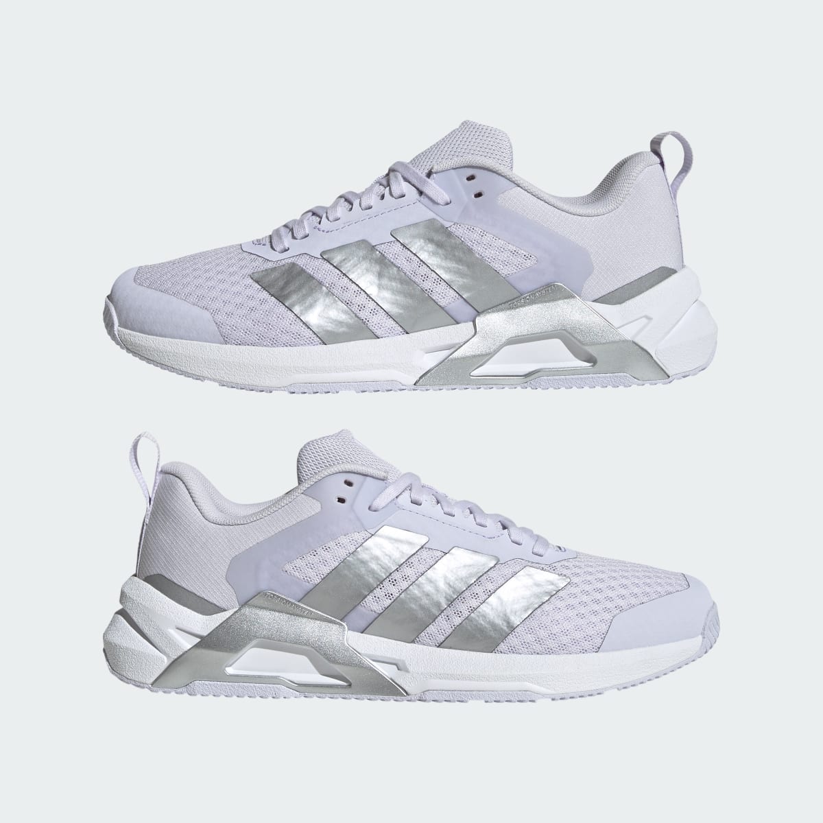 adidas Women's Dropset Control Training Shoes - Frozen Purple / Silver Metallic / Cloud White