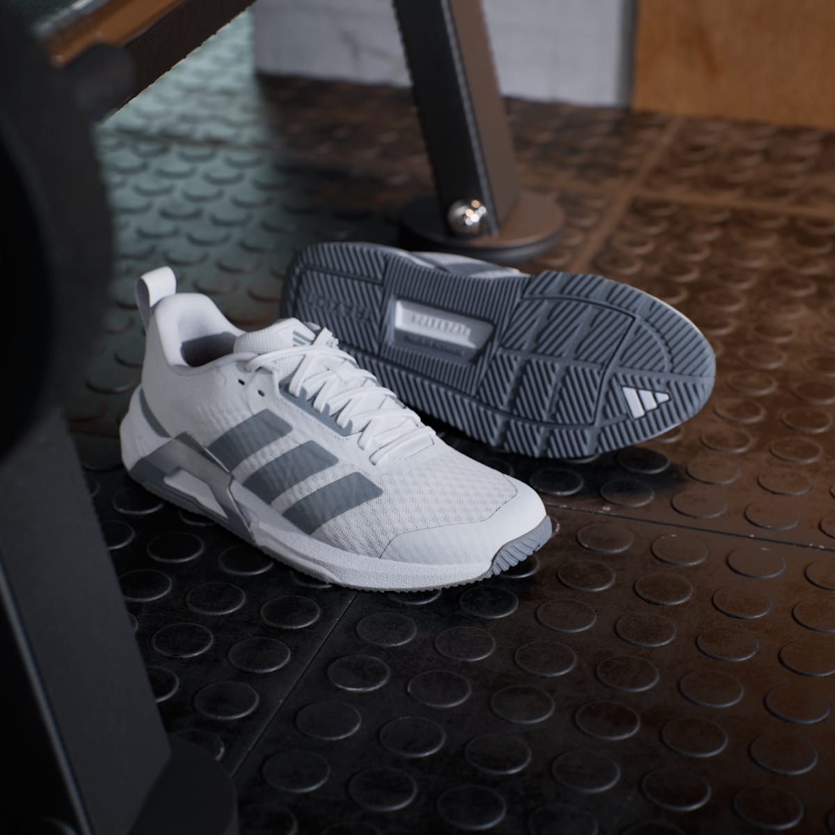 adidas Women's Dropset Control Training Shoes - Cloud White / Grey / Lucid Red