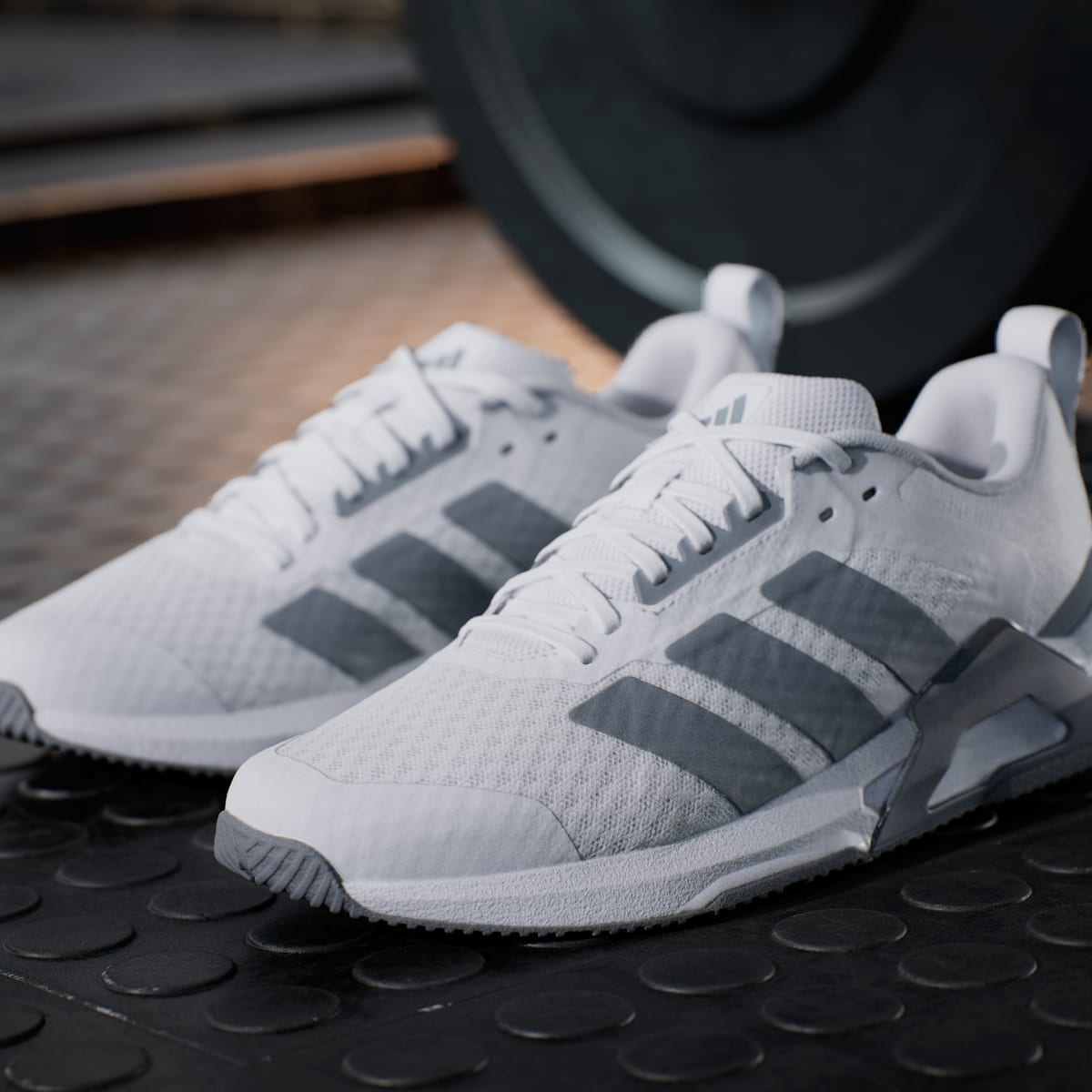 adidas Women's Dropset Control Training Shoes - Cloud White / Grey / Lucid Red