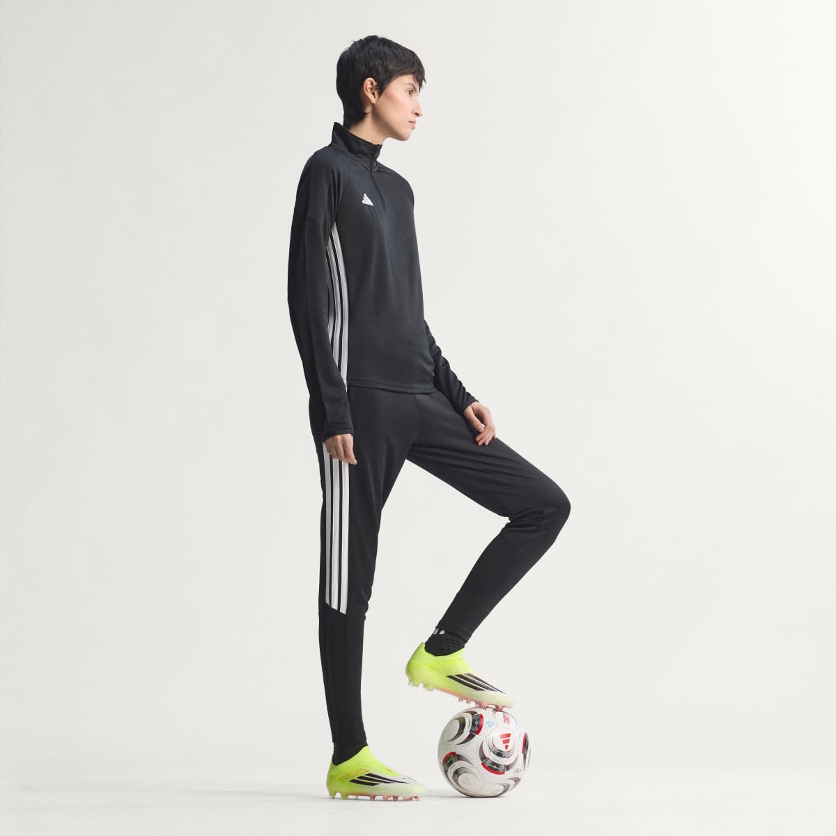 adidas Women's F50 Elite Laceless Firm Ground Soccer Cleats - Team Solar Yellow 2 / Core Black / Lucid Red