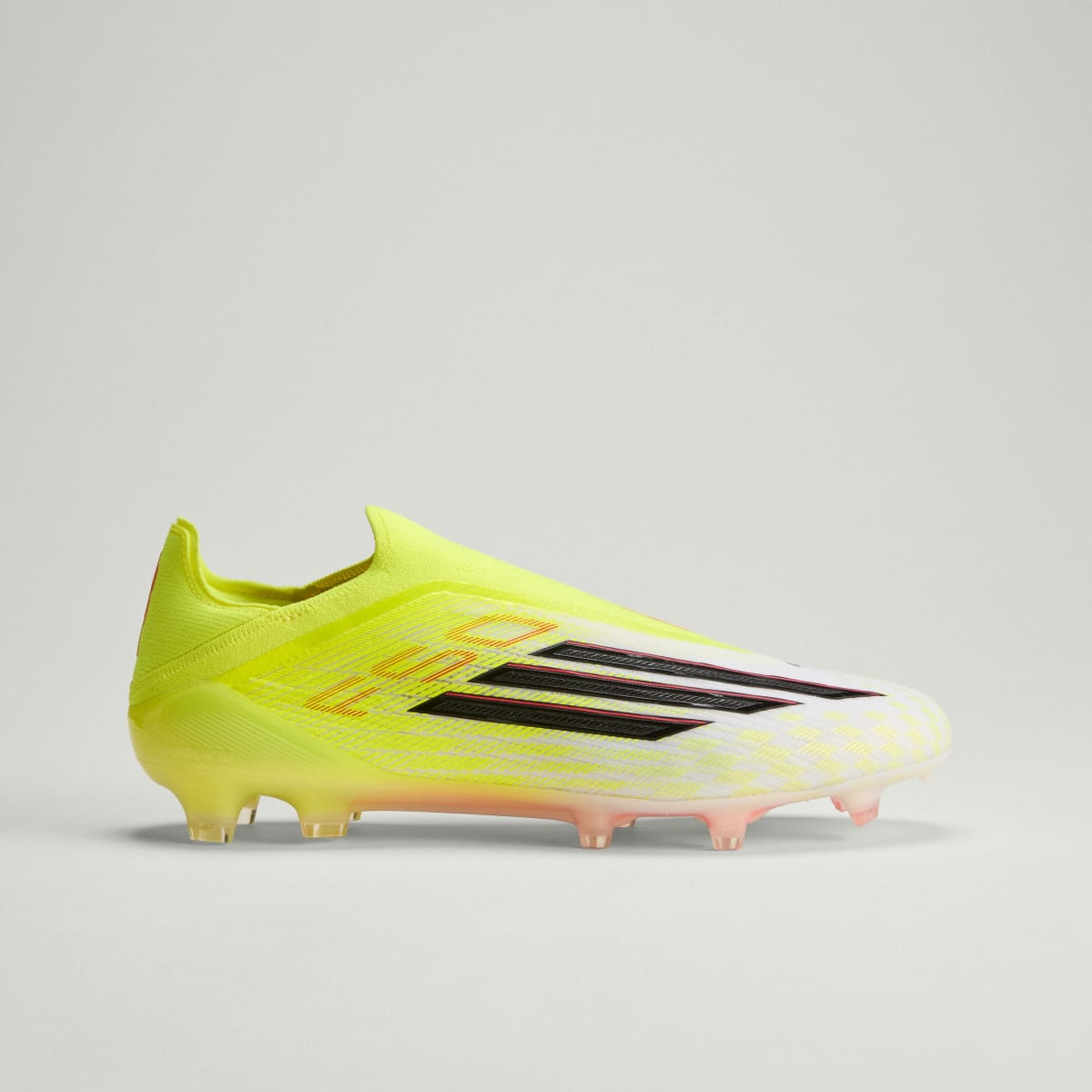 adidas Women's F50 Elite Laceless Firm Ground Soccer Cleats - Team Solar Yellow 2 / Core Black / Lucid Red