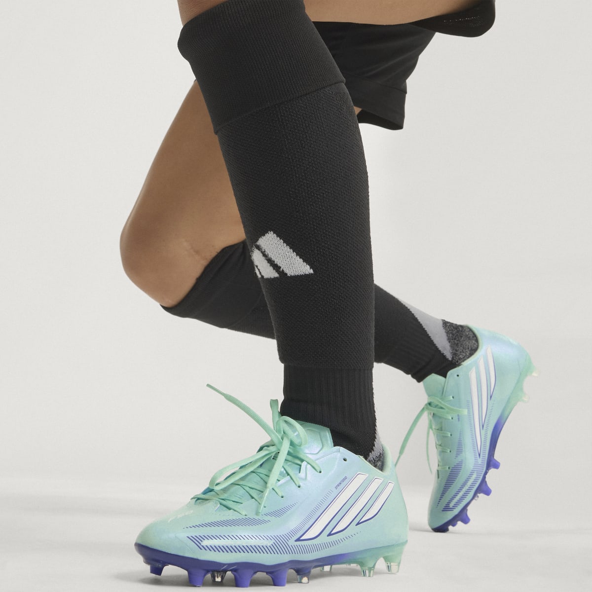 adidas Women's F50 Sparkfusion League Firm Ground / Artificial Ground Soccer Cleats Women's - Clear Mint / Cloud White / Solar Purple