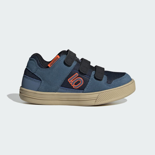 adidas Kids' Five Ten Freerider Hook-and-Loop Mountain Bike Shoes - Legend Ink / Wonder Steel / Impact Orange